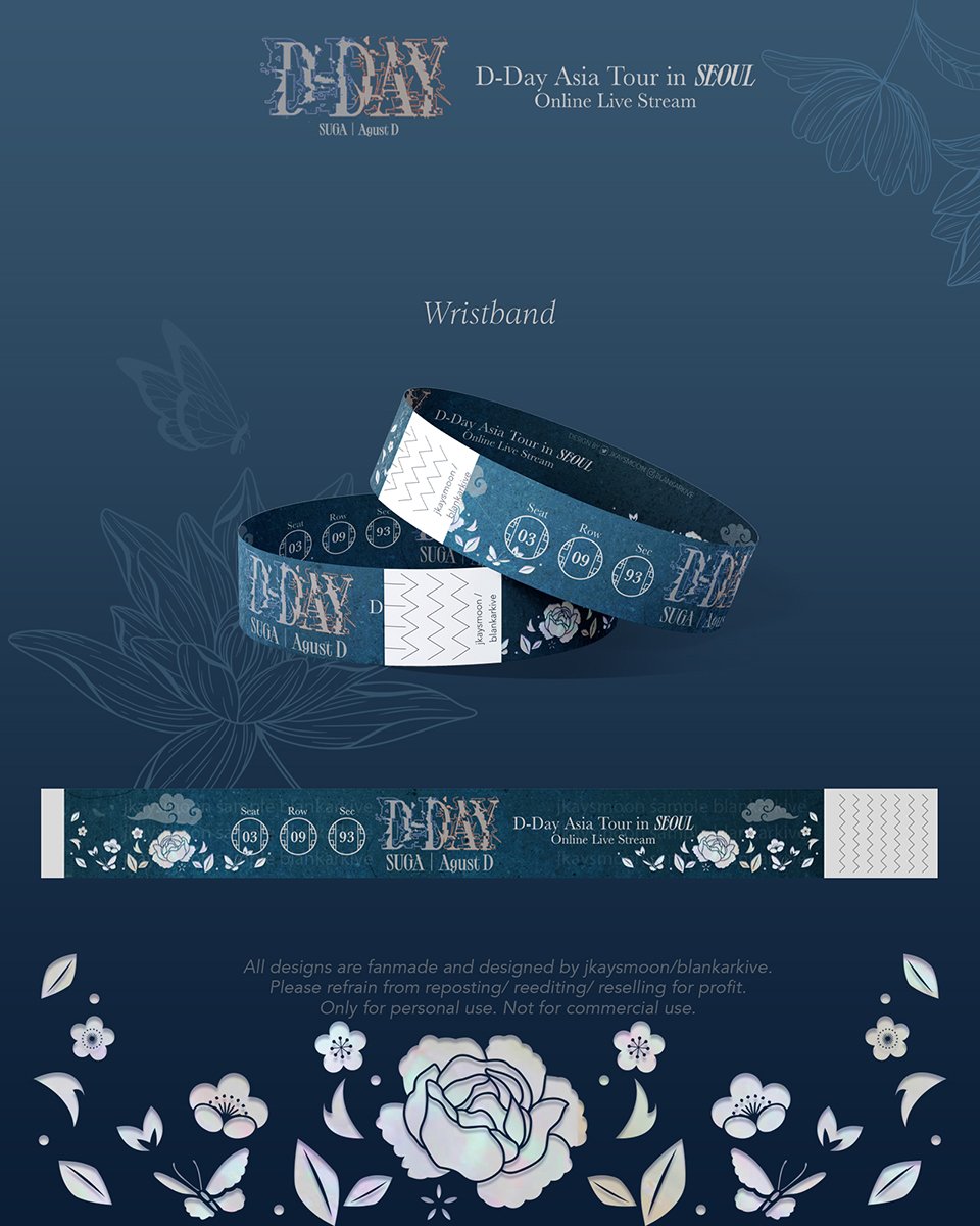 AgustD D-Day in Seoul Printables

Out final stop is here. So I'm dropping some printables for Seoul's live viewing. The ticket design was meant for Singapore's, but I didn't manage to print. So here's one for Seoul + extra wristband. #AgustD_SUGA_Tour_in_Seoul #AgustD_SUGA_Tour