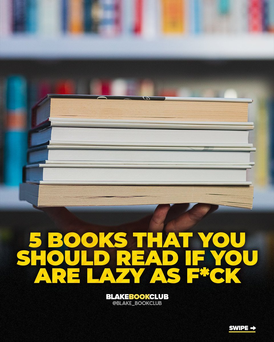 5 Books That You Should Read If You Are Lazy As F*ck