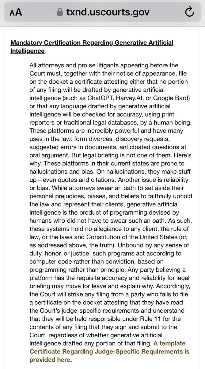 Happening in a Texas court.