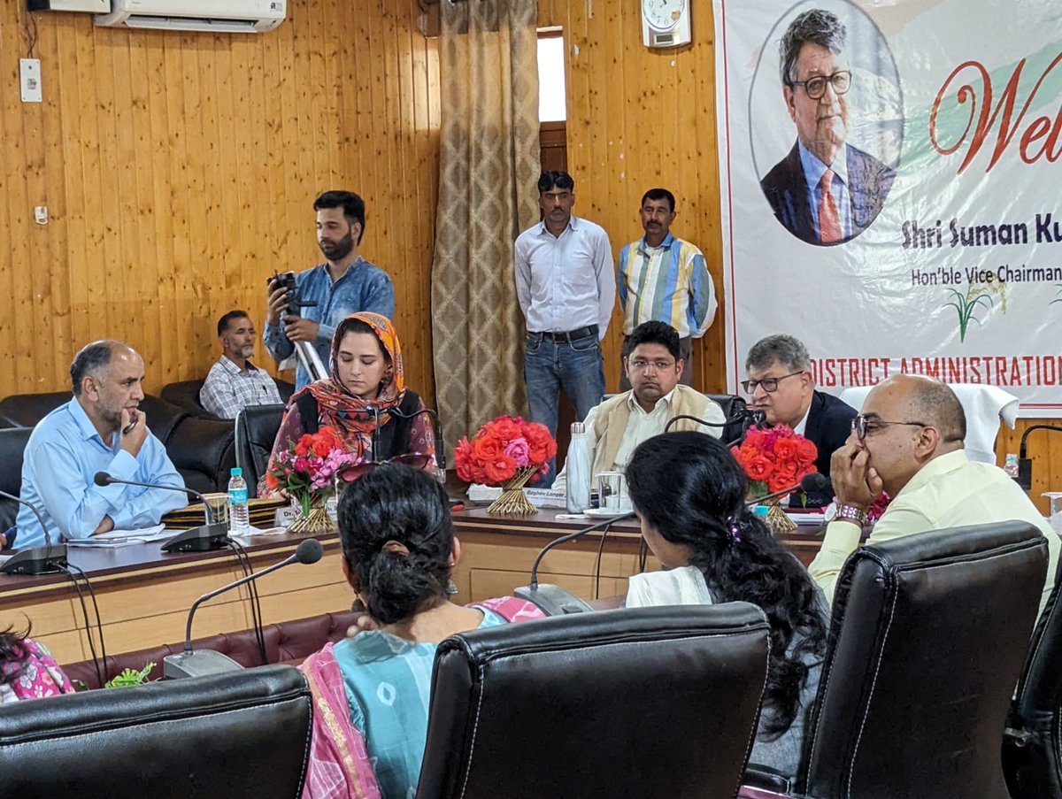 NITI Aayog (@nitiaayog) on Twitter photo #NITIAayog VC <a href="/suman_bery/">Suman K. Bery</a> visited #AspirationalDistrict Baramulla, J&K, to experience ongoing work across sectors i.e. health & nutrition, education, agriculture & water resources, financial & skill development and basic infrastructure, as part of the #ADP. #NITIAayog VC <a href="/suman_bery/">Suman K. Bery</a> visited #AspirationalDistrict Baramulla, J&K, to experience ongoing work across sectors i.e. health & nutrition, education, agriculture & water resources, financial & skill development and basic infrastructure, as part of the #ADP.