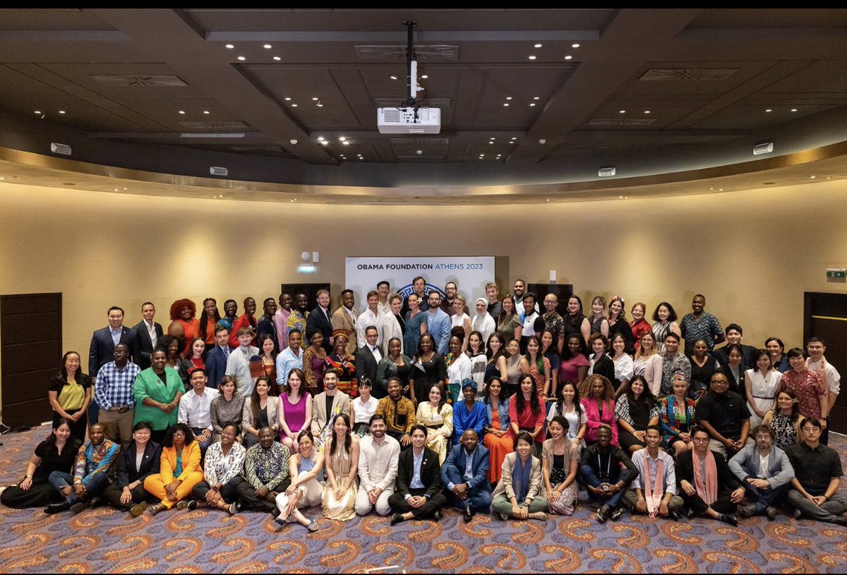 What an unforgettable week at #Athens2023 Convening with extraordinary #ObamaLeaders from Europe, Asia-Pacific, and Africa! Grateful to President @BarackObama and the @ObamaFoundation for uniting us and empowering us to drive global change. #GlobalChangemakers #LeadersEurope