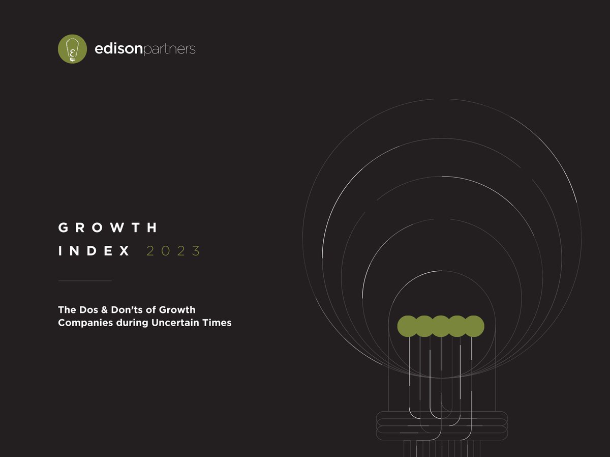 Our 2023 #GrowthIndex is an in-depth look at the do's and don'ts of growth companies during uncertain times. Check it out 👇

#growthstage #ceosummit #edisonedge #electrifyinggrowth
edisonpartners.com/blog/growthind…