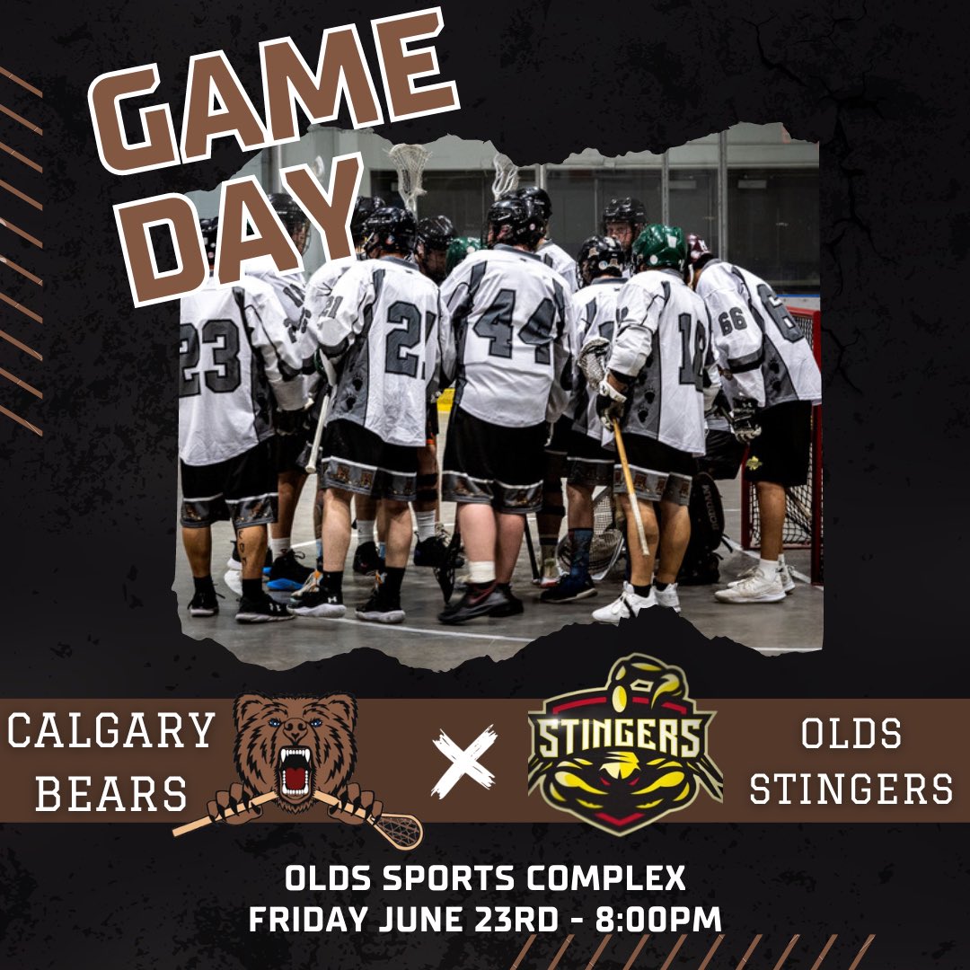 Game day! Bears head out to Olds tonight looking for a BIG win. #BearDown🐻⬇️