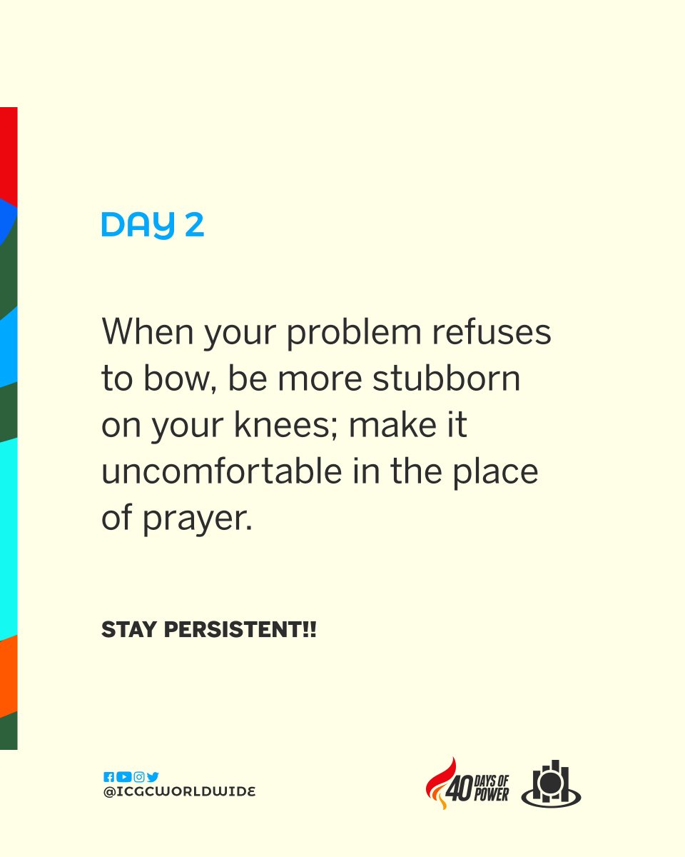 Stay Persistent! #40DaysOfPower