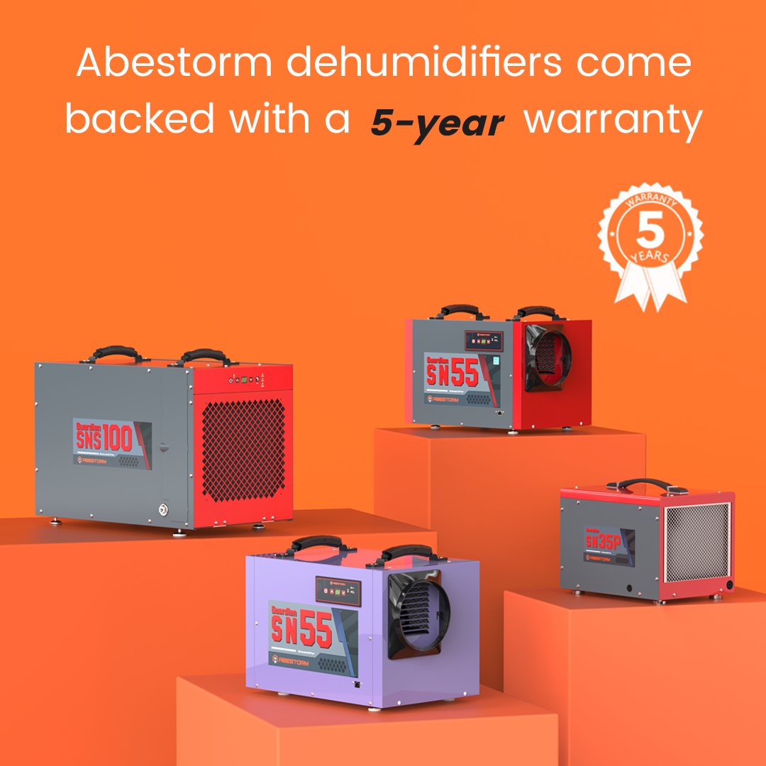Stay worry-free, with our 5-year warranty service. For more information, visit our website, link in bio!🧡

#warranty #warrantyincluded #dehumidifier #humiditycontrol #limitedwarranty #abestorm