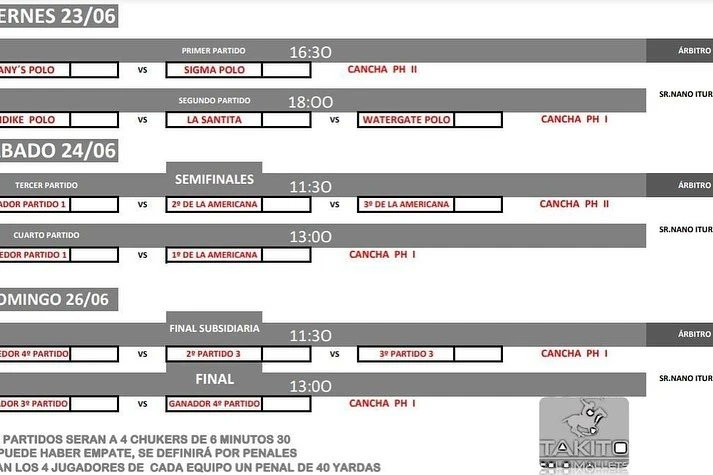 Santa María PoloClub (@santamariapoloc) on Twitter photo Hoy comienza el torneo <a href="/PoloSotogrande/">Takito Polo Mallets</a> que se prolongará hasta el domingo 25 de junio en las instalaciones de Puente de Hierro. 🐎
🗓️ viernes 23 a partir de las 16:30h
🗓️ sábado 24 a partir de las 11:30h
🗓️ domingo 25 a partir de las 11:30h
<a href="/iridikepolo/">Iridike Polo</a>
#Sotogrande #polo Hoy comienza el torneo <a href="/PoloSotogrande/">Takito Polo Mallets</a> que se prolongará hasta el domingo 25 de junio en las instalaciones de Puente de Hierro. 🐎
🗓️ viernes 23 a partir de las 16:30h
🗓️ sábado 24 a partir de las 11:30h
🗓️ domingo 25 a partir de las 11:30h
<a href="/iridikepolo/">Iridike Polo</a>
#Sotogrande #polo