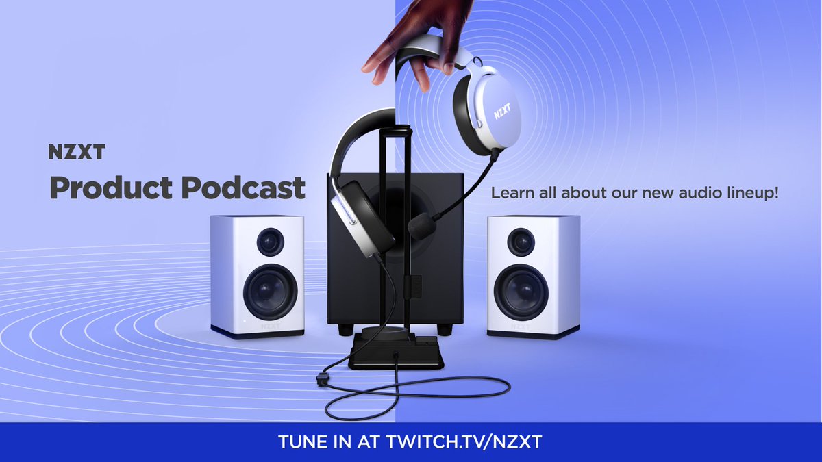 NZXT's tweet photo. 🔴 LIVE

We're chatting with Sr. Product Manager Patrick about our new #NZXTRelay audio lineup!

We're also giving away some FREE PRIZES and have secret codes for bonus entries into TWO GIVEAWAYS!

Tune in to ask us questions and for your chance to win: https://t.co/FvOe0Hxc6S 🥳 https://t.co/WaChwOibDM