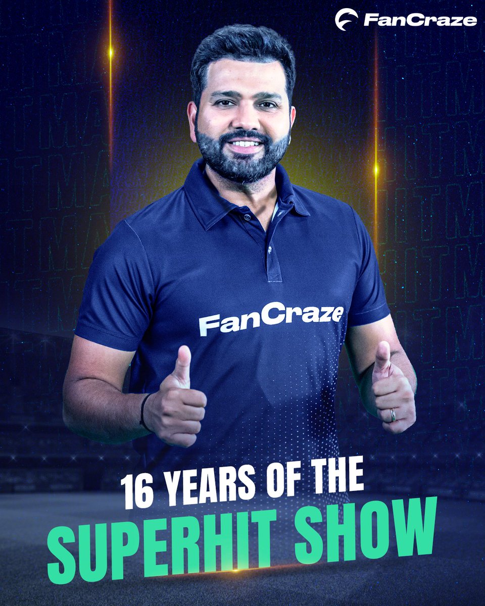 A H̶i̶t̶, S̶u̶p̶e̶r̶h̶i̶t̶ Ro𝐡𝐢𝐭 production of masterclass 🤩

Which is your favourite moment from #RohitSharma's career of 16 years so far?

#FanCraze #BadaGameKhel