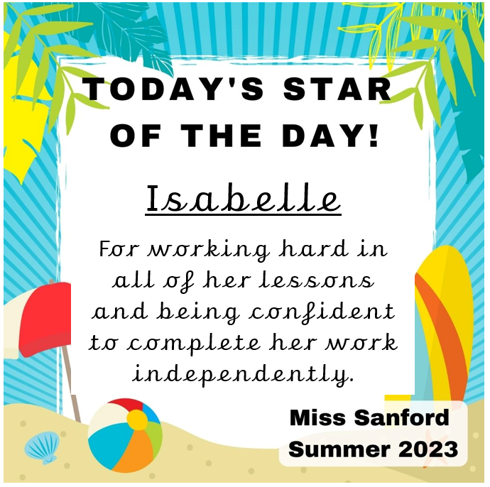 ashclasshh's tweet photo. Congratulations to our star of the day from Tuesday, Wednesday, Thursday and Friday!🌟 #HighHamDailyStarAward https://t.co/eTGhbdMx3R