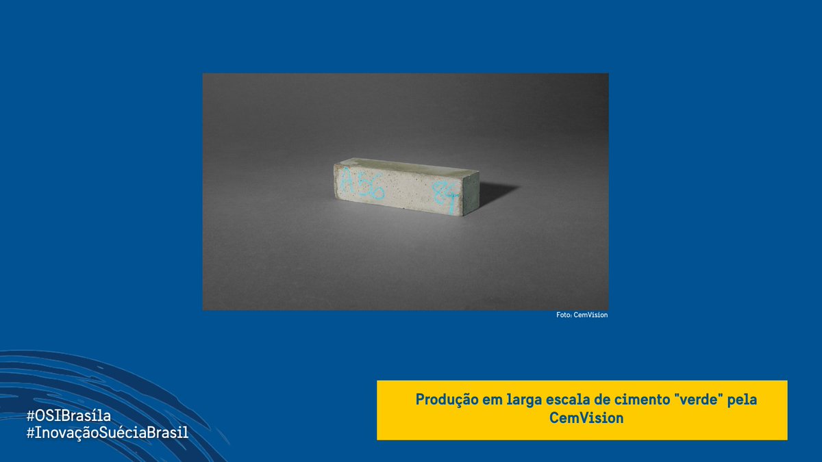SwedenOSI_Bra's tweet photo. Você já ouviu falar de "cimento verde"? A #CemVision produziu cimento #fossilfree em pequena escala produzindo centenas de toneladas/ano. Agora, a empresa tem uma instalação maior com a produção de milhares de toneladas de cimento verde e uma redução grande nas emissões de CO2. https://t.co/AYTeMFY3Yx