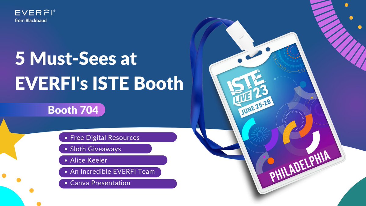 #ISTE23 is almost here! 🎉 Come say hi to me at booth #704!

Get ready for:

🎁 Swag
🆓 Free Resources
📣 Presentations
🌟 And MUCH more!

What are you looking forward to?!

#ISTE #NotAtISTE