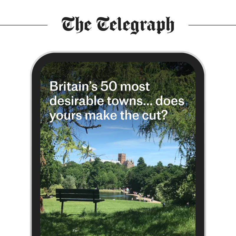 Telegraph's tweet photo. Good schools. Beautiful surroundings. See which town topped our table - and how much it costs to live there.
