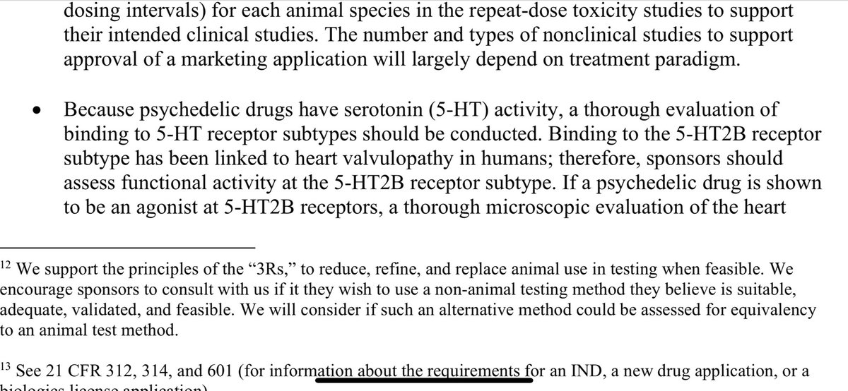 New <a href="/US_FDA/">U.S. FDA</a> guidance on psychedelics highlights 5HT2b as potential issue

fda.gov/news-events/pr…

#psychedelics 
Recommended reading below for background 

pubmed.ncbi.nlm.nih.gov/17202450/

pubmed.ncbi.nlm.nih.gov/11104741/