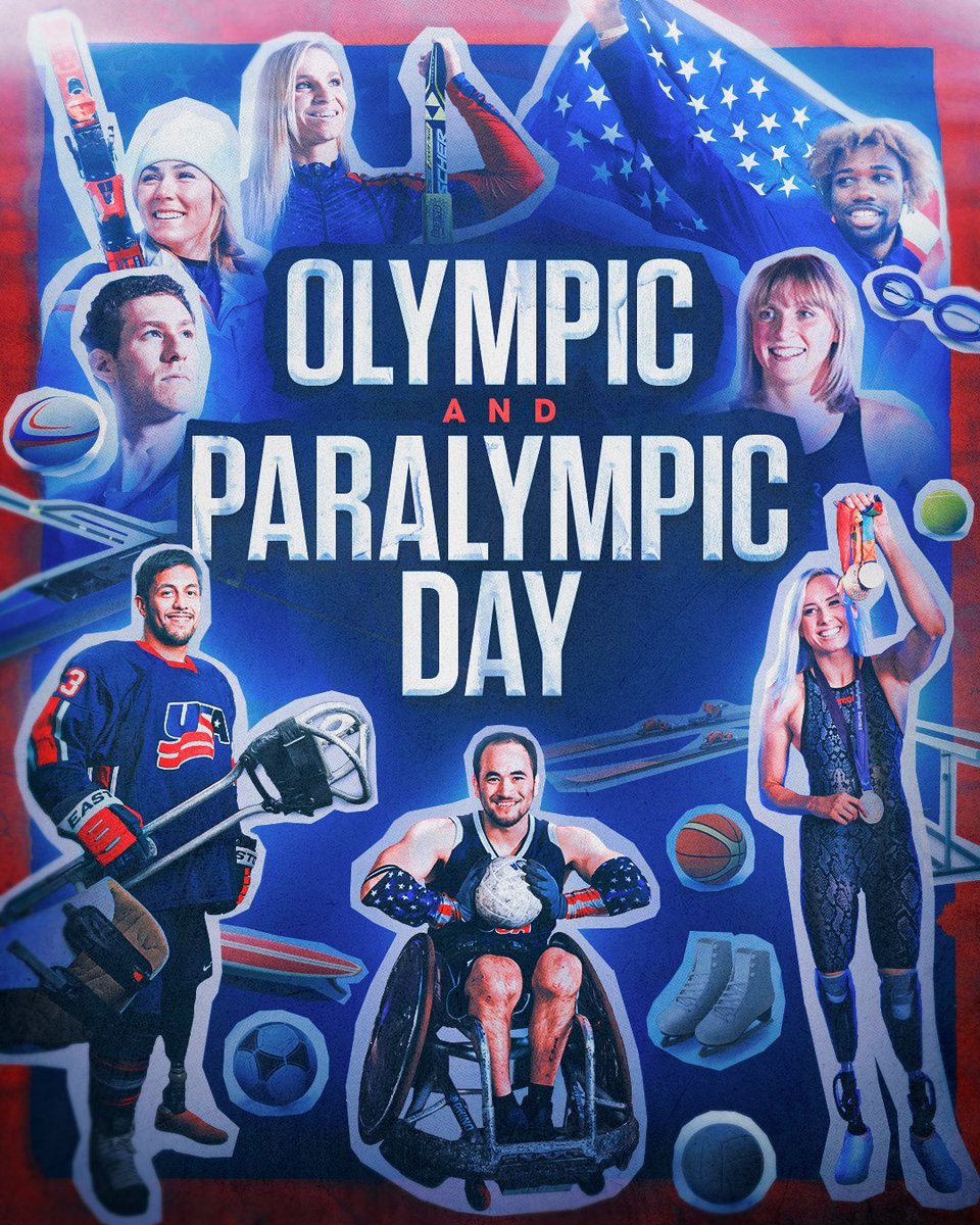 Celebrating sport &amp; <a href="/TeamUSA/">Team USA</a> on #OlympicParalympicDay! 🇺🇸