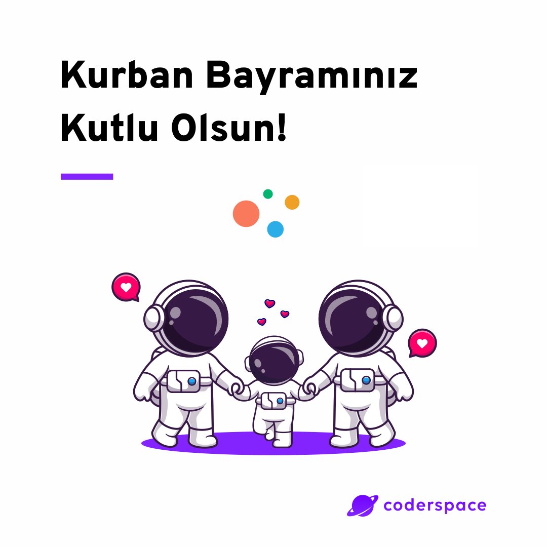 coderspace_io's tweet image. 💜 Daima sevdiklerinizle birlikte olmanız dileğiyle... Sağlıklı ve umut dolu, nice güzel bayramlara! 🤩

#Coderspace #KurbanBayramı
