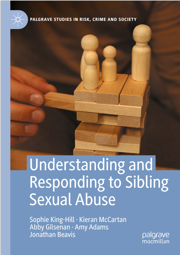 ProfKMcCartan's tweet photo. Our new book (lead author @DrSophieKH and co-authors Abby Gilsenan, Amy Adams, and Jonathan Beavis) on the impact of Sibling Sexual Abuse has just come out. 
@CriminologyUWE @UWE_Research 
https://t.co/xkR8Nbed21 https://t.co/6mouk7cQyN