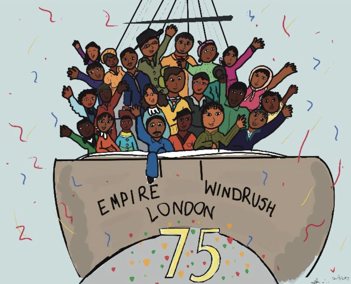 BL_Local's tweet image. In commemoration of #Windrush75 we would love to share this illustration by @amberperrier1