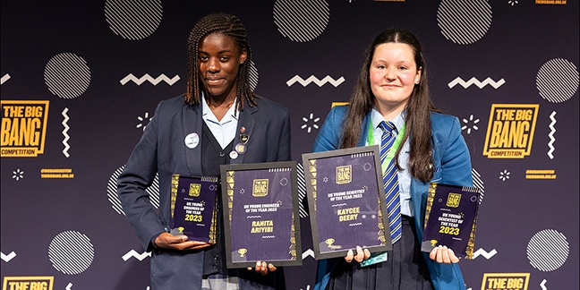 Congratulations to The Big Bang Competition winners and runners up!
We crowned the UK Young Engineer and Young Scientist of the Year, congratulations to Ranita and Kaycee!🎉 🎉 

bit.ly/44eFMHq

#BigBangCompetition