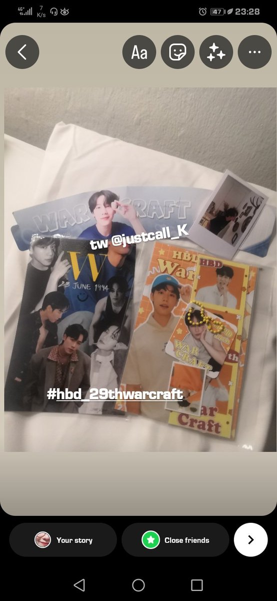 thanks for all the freebies from today event💕 #hbd_29thwarcraft #warwanarat