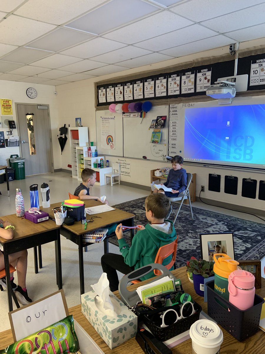 As we get ready for the summer, we’ve been having a “spotlight reading” moment each day. Students read a snippet of their favourite books to the class, to inspire and share their summer reading recommendations. #readingisfun @StJoesActon @HCDSB