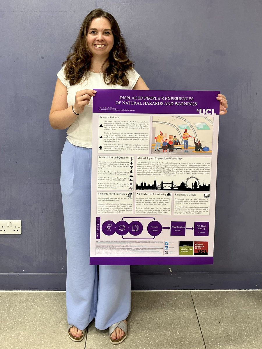 Great day at @UCLIRDR annual conference on ‘#Risk without Borders’. It was also an opportunity to share my PhD research on #AsylumSeekers and #refugees’ experiences of #hazards, #disasters and #warnings @UCLWRC

#EarlyWarning #EWS #Warnings4all #NoNaturalDisasters #DRR #Migration