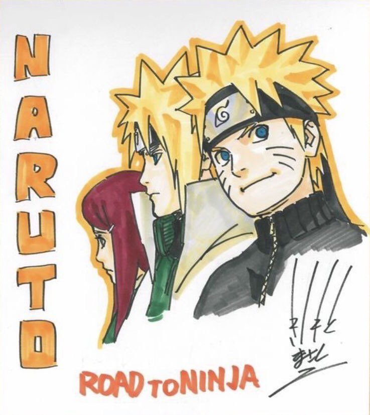 daily naruto on X: Kishimoto illustration for the movie Road To Ninja   / X