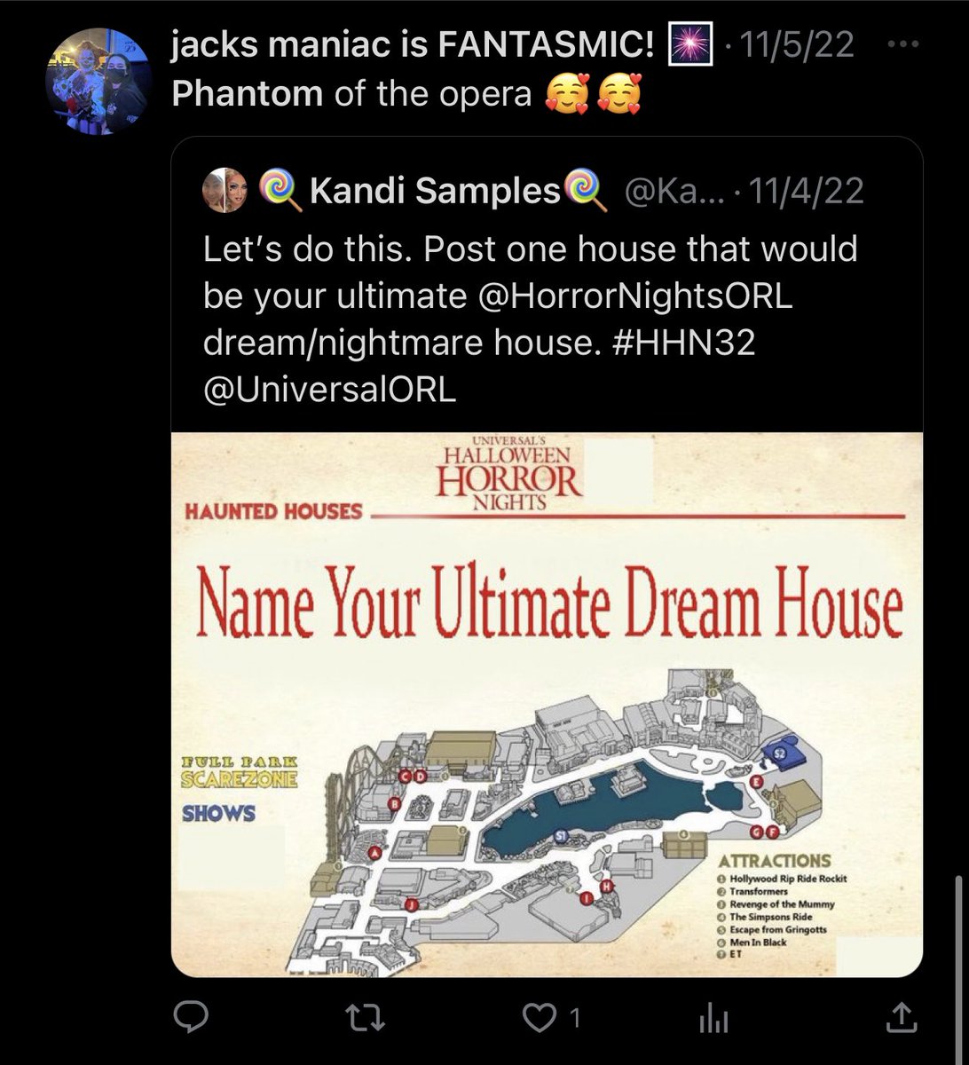 like ive been tweeting about a phantom house before hhn31 even ended.