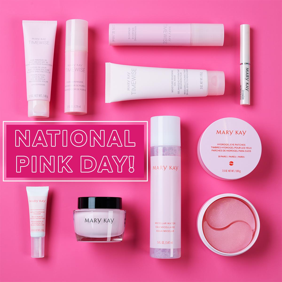 It’s finally here!! Happy National Pink Day!! 💗🎀 🌸 🦩 🌷 Nothing goes together quite like Mary Kay and pink! Here are just some of my fav pink products from Mary Kay! #NationalPinkDay
