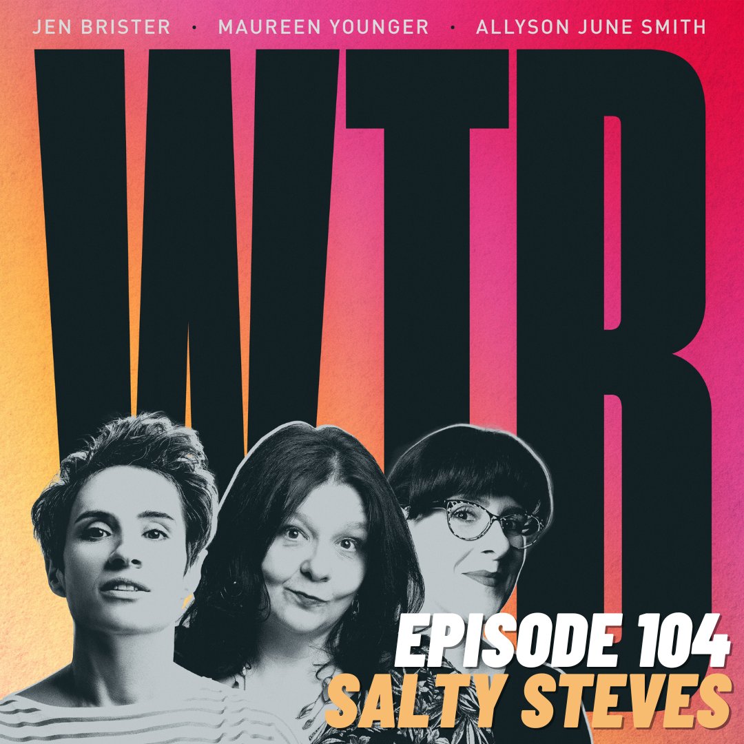 🚨 NEW (late) EPISODE! 🚨 Jen's trapped a nerve. Meanwhile, Maureen reflects on a case of Envelope Elbow and Allyson introduces her Mega Cup. Also, the Cultural Corner intro gets out of hand. Listen now! apple.co/2WS18tR sptfy.com/wtbpodcast