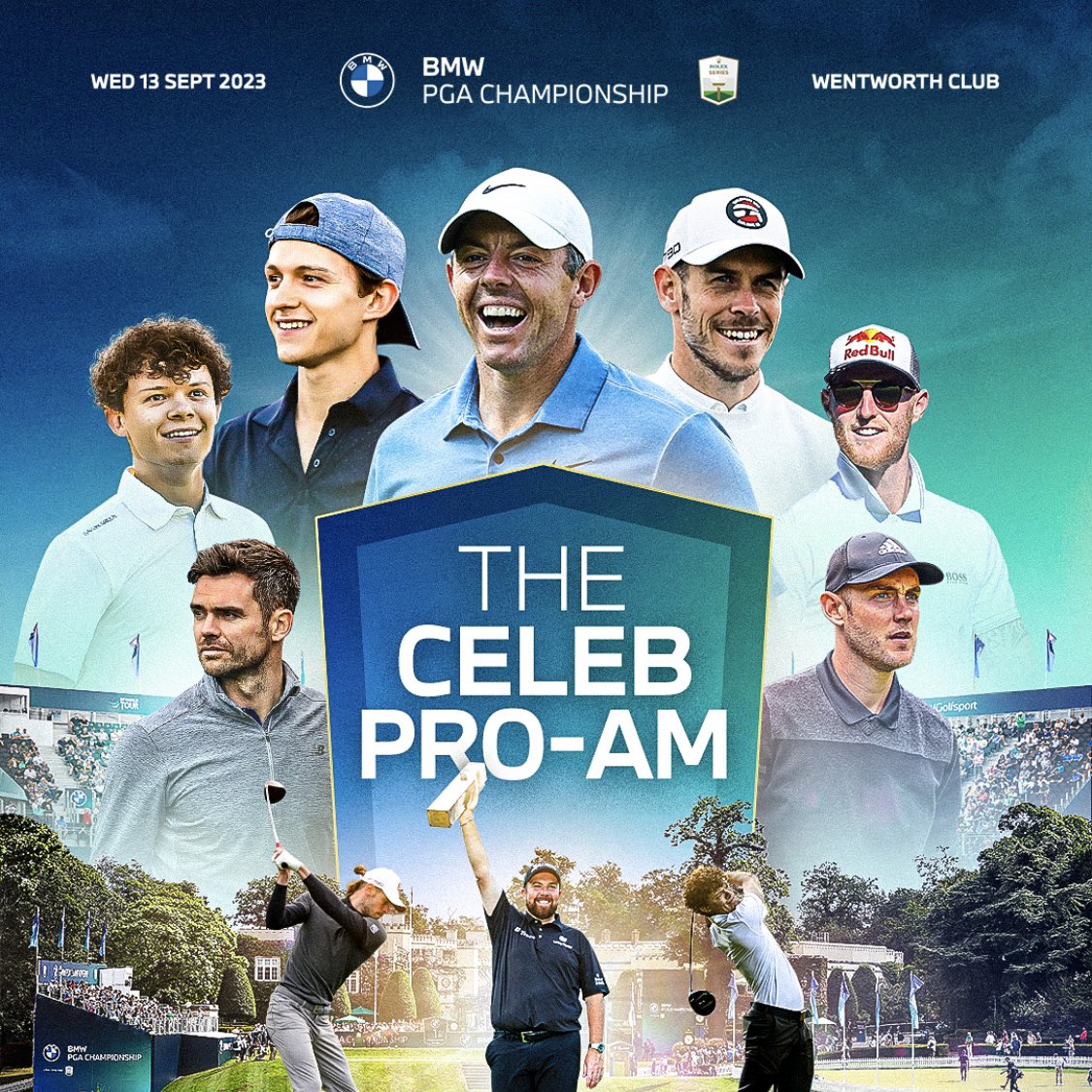The 2023 #BMWPGA Pro-Am Field, with many many more names to come…🤩🤩🤩

✅ @GarethBale11 
✅ @benstokes38 
✅ @StuartBroad8 
✅ @jimmy9 
✅ @HarryHolland99 
✅ @TomHolland1996 

Who would you like to see next?

#RolexSeries