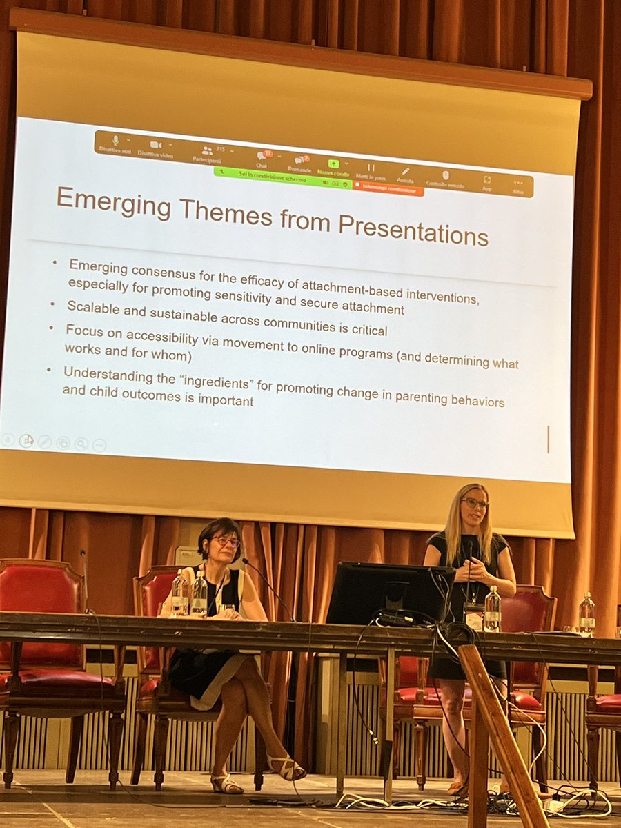 fatumo_osman's tweet photo. Fantastic day and fantastic speakers about attachment-based parenting interventions. @sherimadigan is concluded this wonderful day and presenting the remaining questions and the way forward 🌸
#attachmentconference #universitàdipavia #seas #dalarnauniversity #hogskolandalarna https://t.co/7Ndl3TojZm