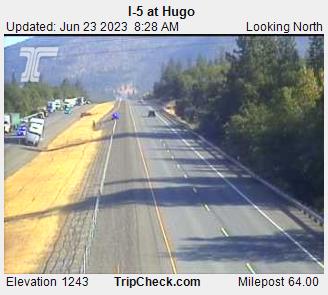 OregonDOT's tweet image. SB I-5, MP 64: One lane is closed due to a crash. Expect delays. Use caution in the area. #SWOregon