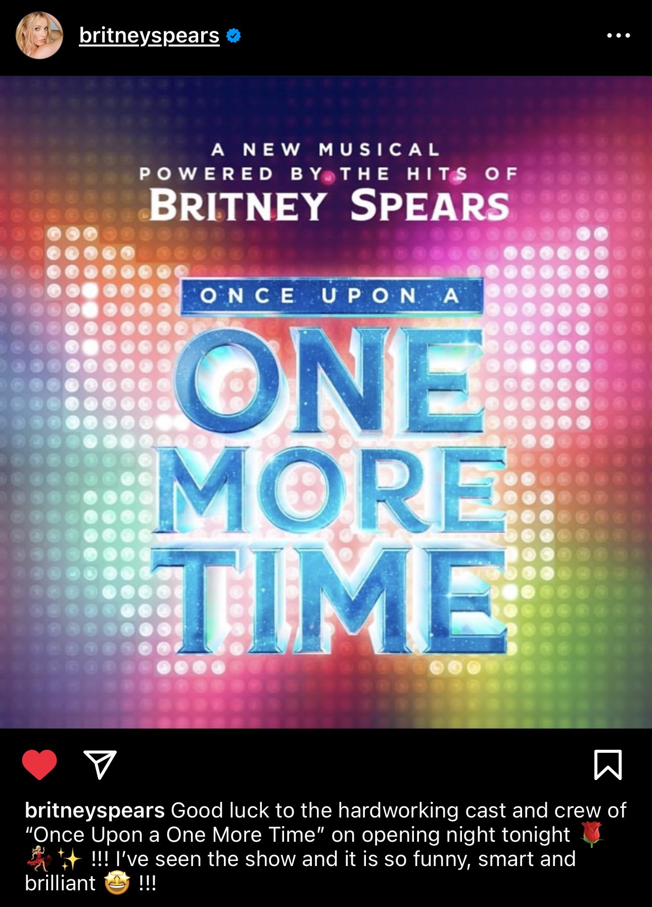 BreatheHeavy on Twitter: "Britney started promoting 'Once Upon a One More Time' on Broadway, a musical based on Britney's iconic catalog. A couple things you to know: 1) Britney has