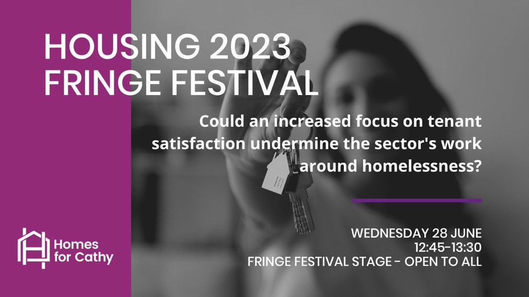 If you are at the CIH conference next Wednesday drop into the Homes for Cathy fringe session at 12.45 at the Fringe Festival Stage @HomesforCathy #Housing2023
