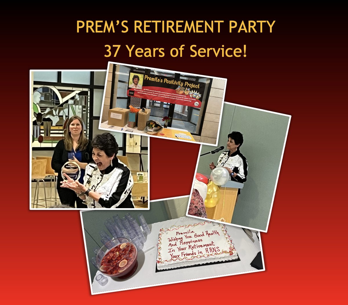 📢PREM'S RETIREMENT PARTY A SUCCESS!
🗓️37 Years of Service @UofG_HHNS!

🥼PREMILA SATHASIVAM
💼Manager, Human Anatomy Program - Retired

🏆Awards!
🎙️Speeches!
🍷Drinks!
🧀Hors d'Oeuvres! 

🐉#ForeverAGryphon
🔬#WomenInScience
🏛️#UofG #UofGCBS