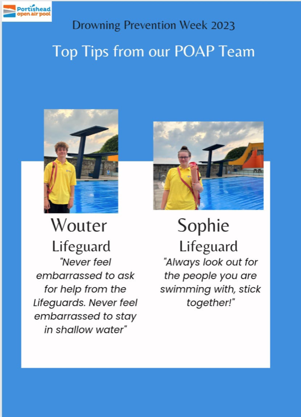 It's Fridaaaaaaaaay! Yay! Here's Sophie and Wouter with today's #DrowningPreventionWeek top tips.