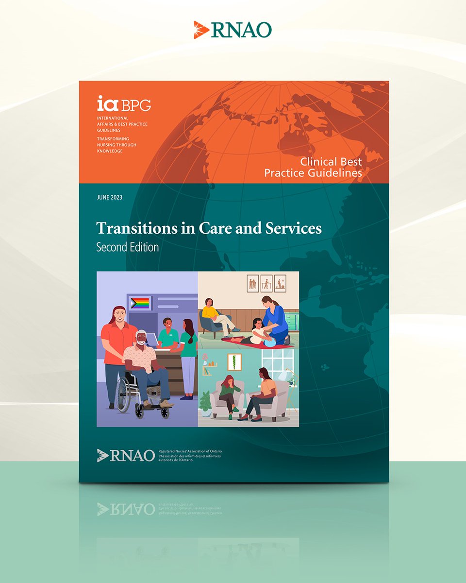 HUGELY proud to release the second edition of Transition in Care #BPG Thanks to awesome co-chairs Rhonda Crocker Ellacott <a href="/TBRHRI/">TBR Health Research</a> &amp;
<a href="/ShirleeSharkey/">Shirlee Sharkey</a> + full expert panel + staff that work hard to deliver this #BPG

Download now: RNAO.ca/bpg/guidelines…

<a href="/ONThealth/">Ontario Ministry of Health</a> @AccredCanada
