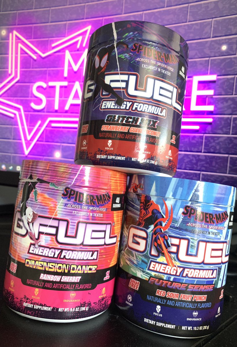 I absolutely love these spider man #GFUEL flavors! Huge W on this collab! I got a big video for this soon!👀🕸️