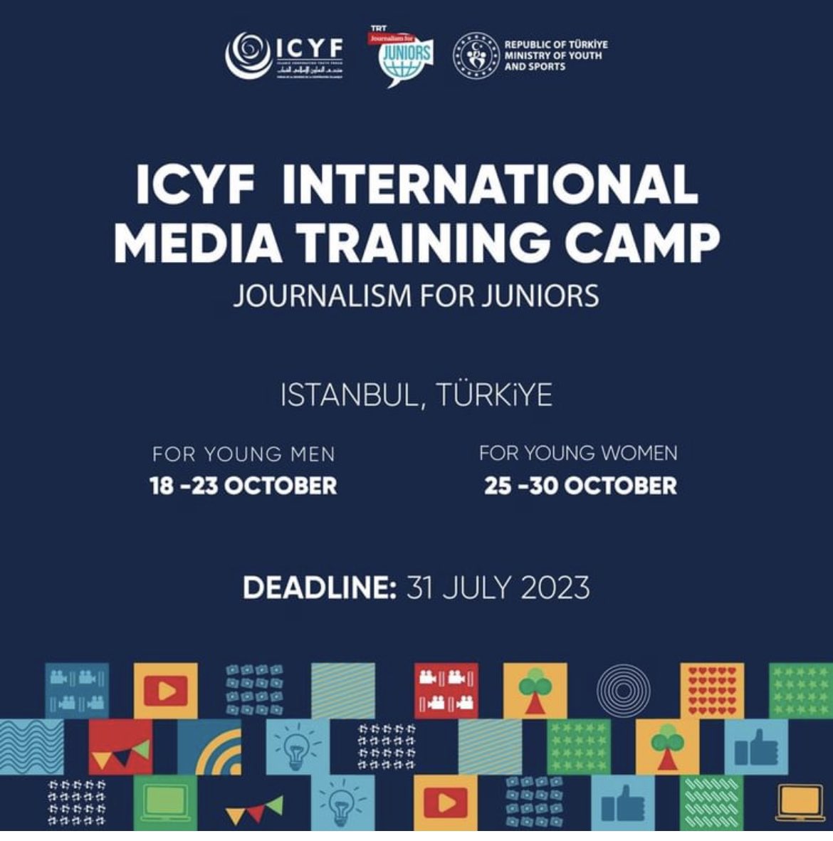 FIMOORG's tweet photo. Apply for the @ICYF_Official  Media training camp 

https://t.co/jeGNB6DLbf https://t.co/4kHKRi7KUM