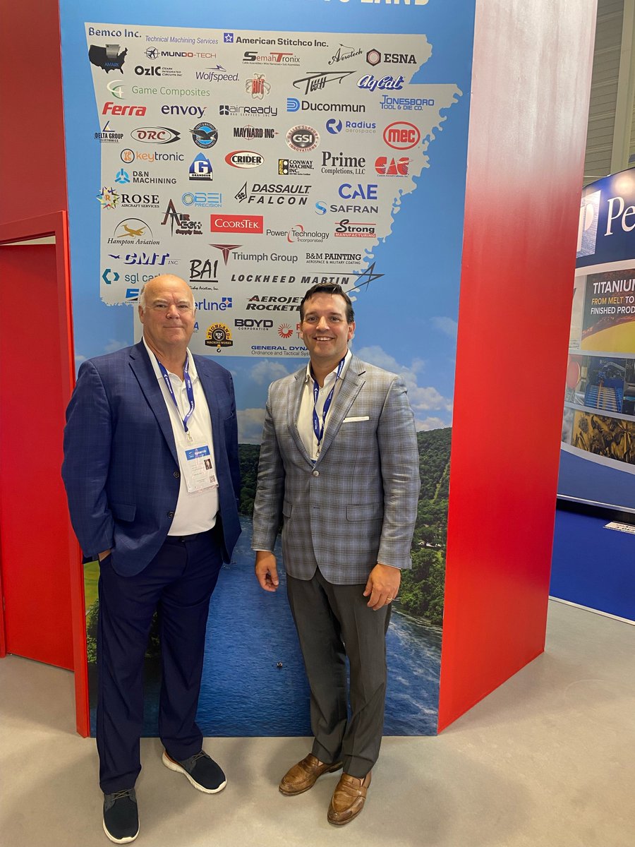 This week we've been in Paris viewing the most innovative products in the aerospace and defense industry. Arkansas has over $1 billion in aerospace and defense exports annually, and our state will continue to grow our economy through the #aerospaceindustry. #ParisAirShow2023