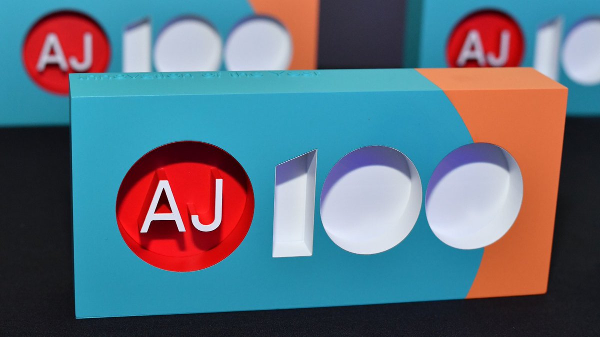 The winners of the #AJ100Awards 2023 were announced on 21 June in London. The event celebrated the achievements of the UK's largest architecture practices: bit.ly/44cp4ID.

Thank you <a href="/Fixie3D/">Fixie - Architects Assistant</a> for providing such beautiful trophies to our award winners! 🙌