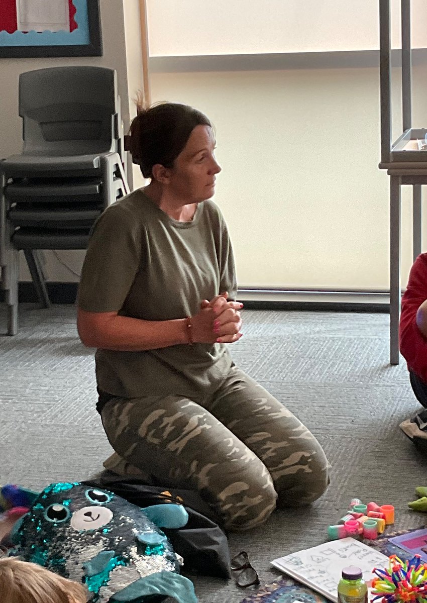 Thank you to Anne from Big Breath Little Breath Mindfulness for Kids for coming along to do some Mindfulness workshops with all our learners today! Really positive feedback from the children and great breathing techniques we would like to try in the playground 🙂