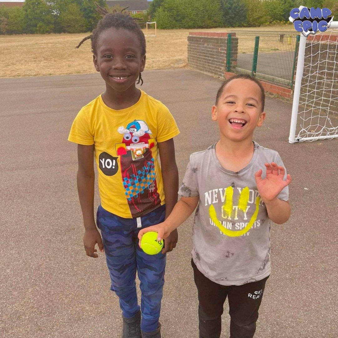 CampEpicPro's tweet photo. Do you want your kids smiling like this all summer😄💜? 

Book Summer Camp now➡️ https://t.co/F3B70FSnek https://t.co/bFukunpLdn