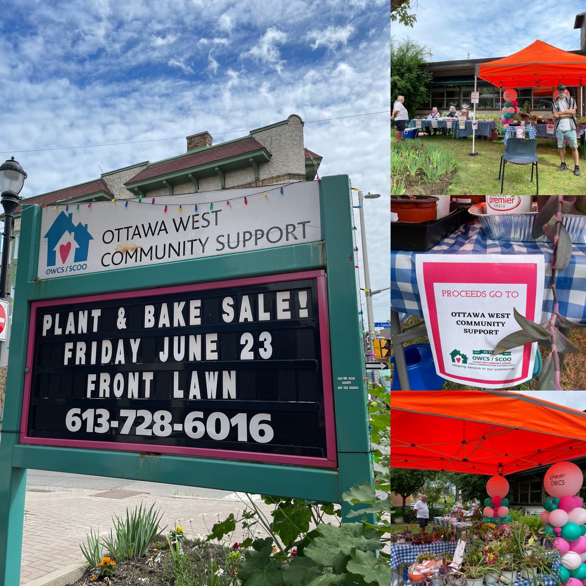 Be sure to pop by @OttawaWestCS for their annual Plant and Bake Sale. Great to support their work with seniors in our community. 🧁🪴❤️ @Wellington_West @KitchissippiOtt