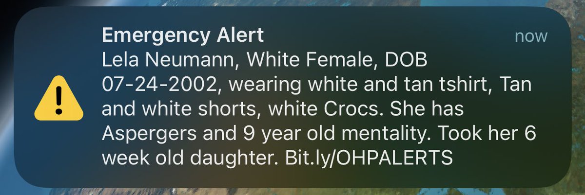 What the fuck is this amber alert why does a woman with 9 year old mentality have a 6 week old baby 😭😭 I hate this place. #AmberAlert #tulsa #TulsaOklahoma
