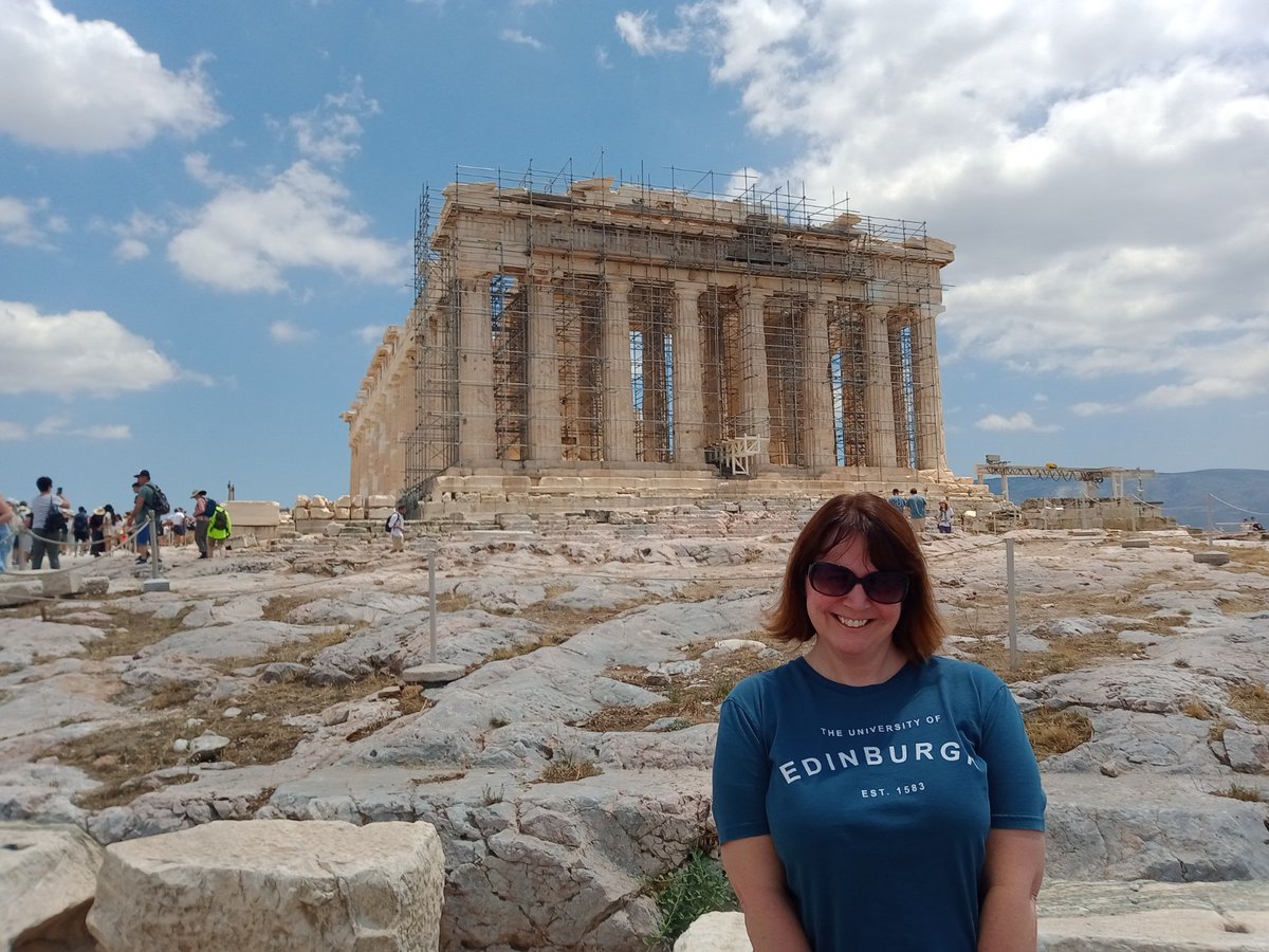 Thanks to a @FundforTeachers grant, we experienced the origins of western mathematics in Greece.  Day one: the Parthenon!  @NCTM #iteachmath @WisMathCouncil