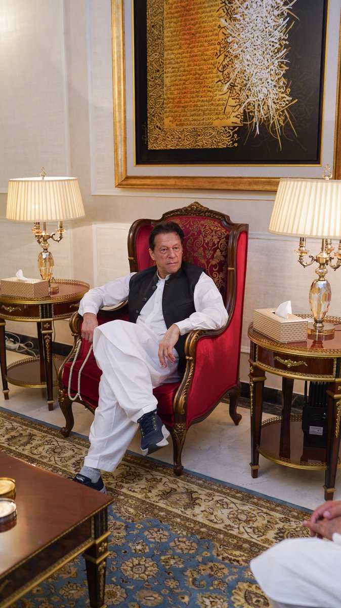 Imran Khan earlier today 🇵🇰❤️😍