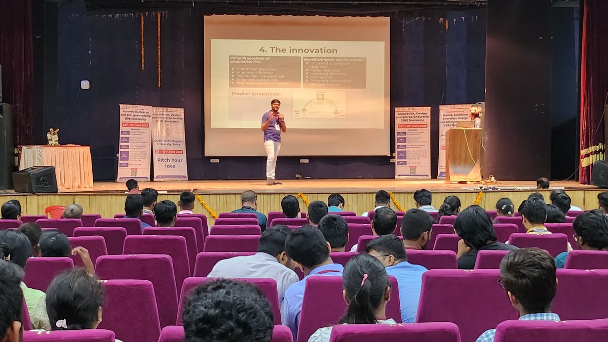 mhrd_innovation's tweet photo. Day-2 of (IDE) Bootcamp program started with a recap of day-1 and expert talks and culminated into warm up pitching sessions by the participants.
#idebootcamp23 #aictebootcamp23 #micideb23 #ideb23 #designthinking #innovation #design #entrepreneurship #handsontraining #startup https://t.co/o4VHN3Iuqf