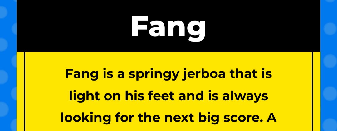 @UltimaShadowX nice, they finally referred to fang as the right animal