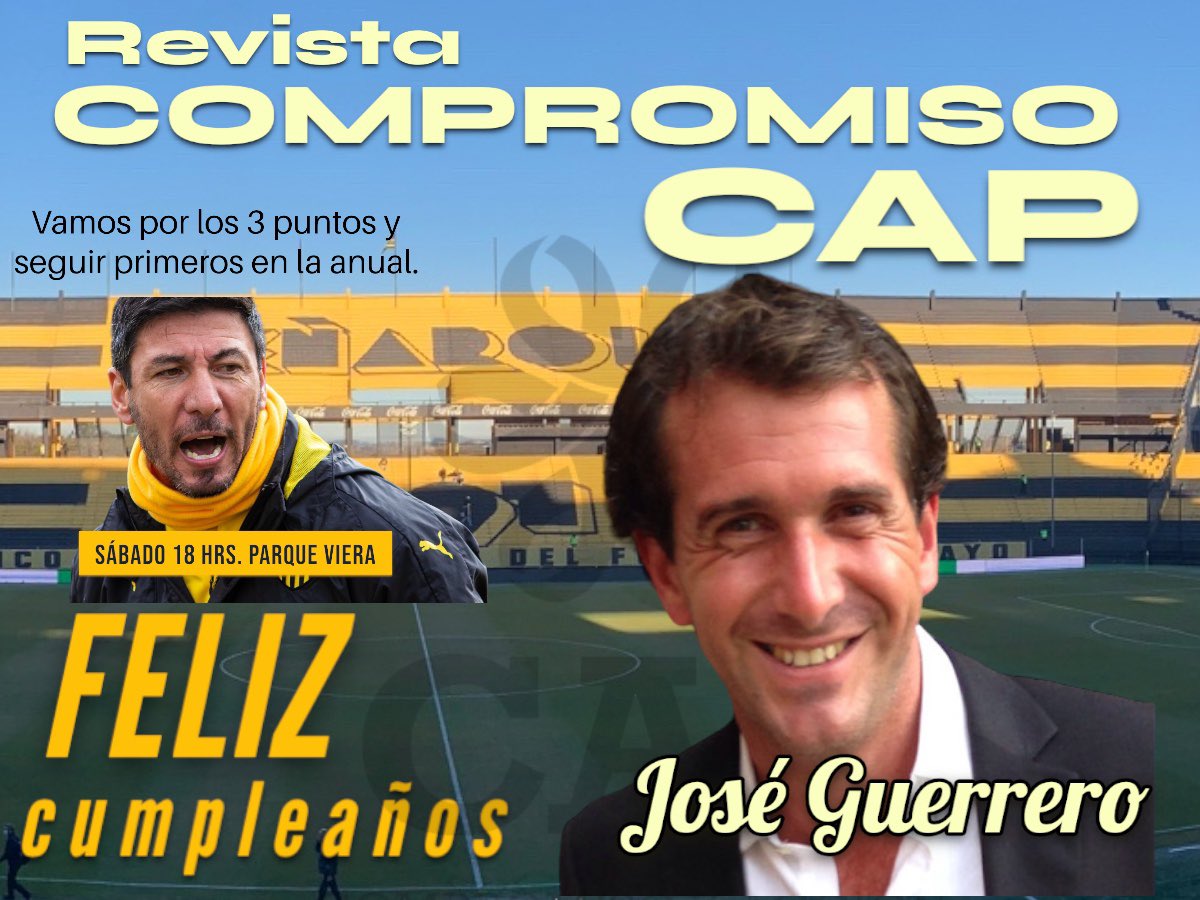 CompromisoCAP's tweet photo. Le mandamos un saludo en el día de su cumpleaños a nuestro compañero @joseguerrerouy
#CapTeSaluda https://t.co/l2LxXKlDpE